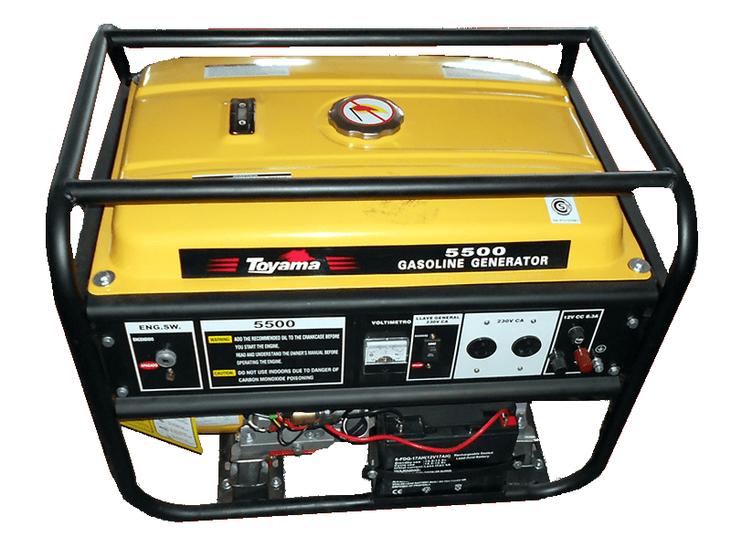 Generador Eléctrico | Grupo Electrógeno Toyama® 5500 Monofásico (Incluye  Batería) 214154027