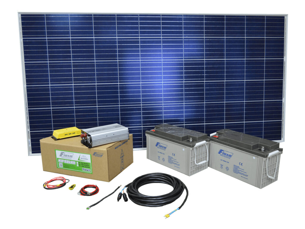 KIT SOLAR FIASA® N°3 1640W H/DÍA ENERGÍA SOLAR 230300040