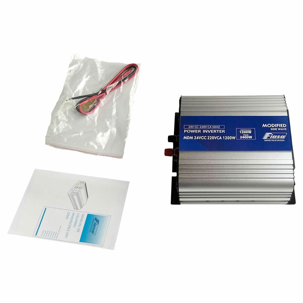 Inversor Off Frid FIASA® 24VCC/220 VCA 1200W 230244008 | fiasa.com.ar | Fábrica de Implementos Agrícolas