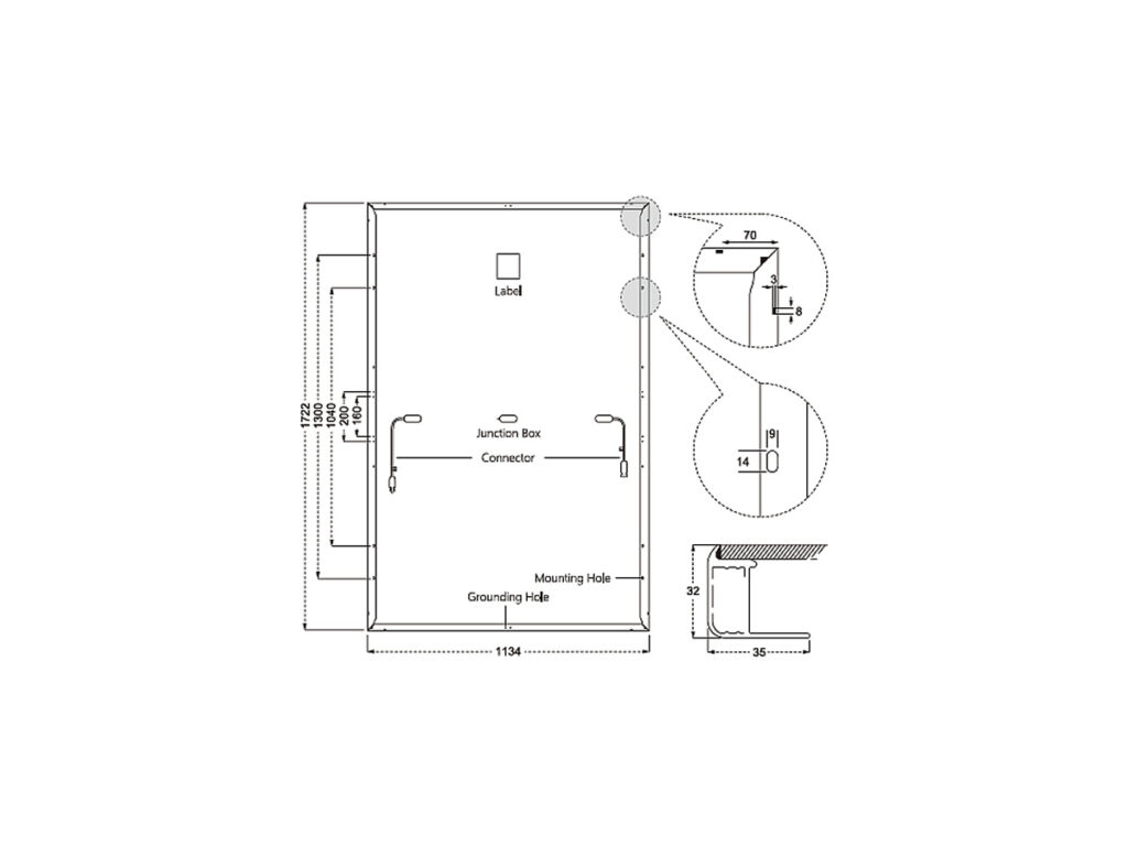 Panel Solar Fiasa® 440w Full Screen Black Frame 230441116