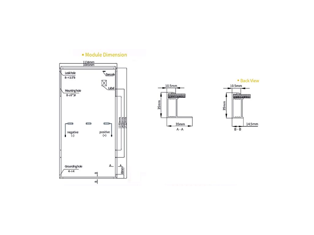 Panel Solar Fiasa® 410W JY x 2 Unidades 230410001