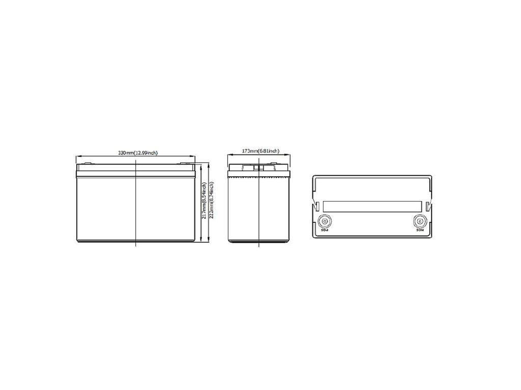 Batería Monoblock de Litio Fiasa® 12120BLFP 2180100008