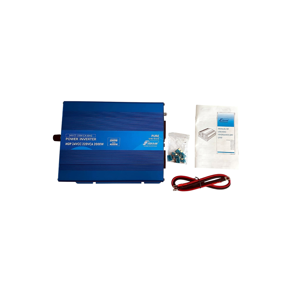 Inversor de Corriente FIASA® Onda Senoidal Pura 24VCC 220VCA 2000W